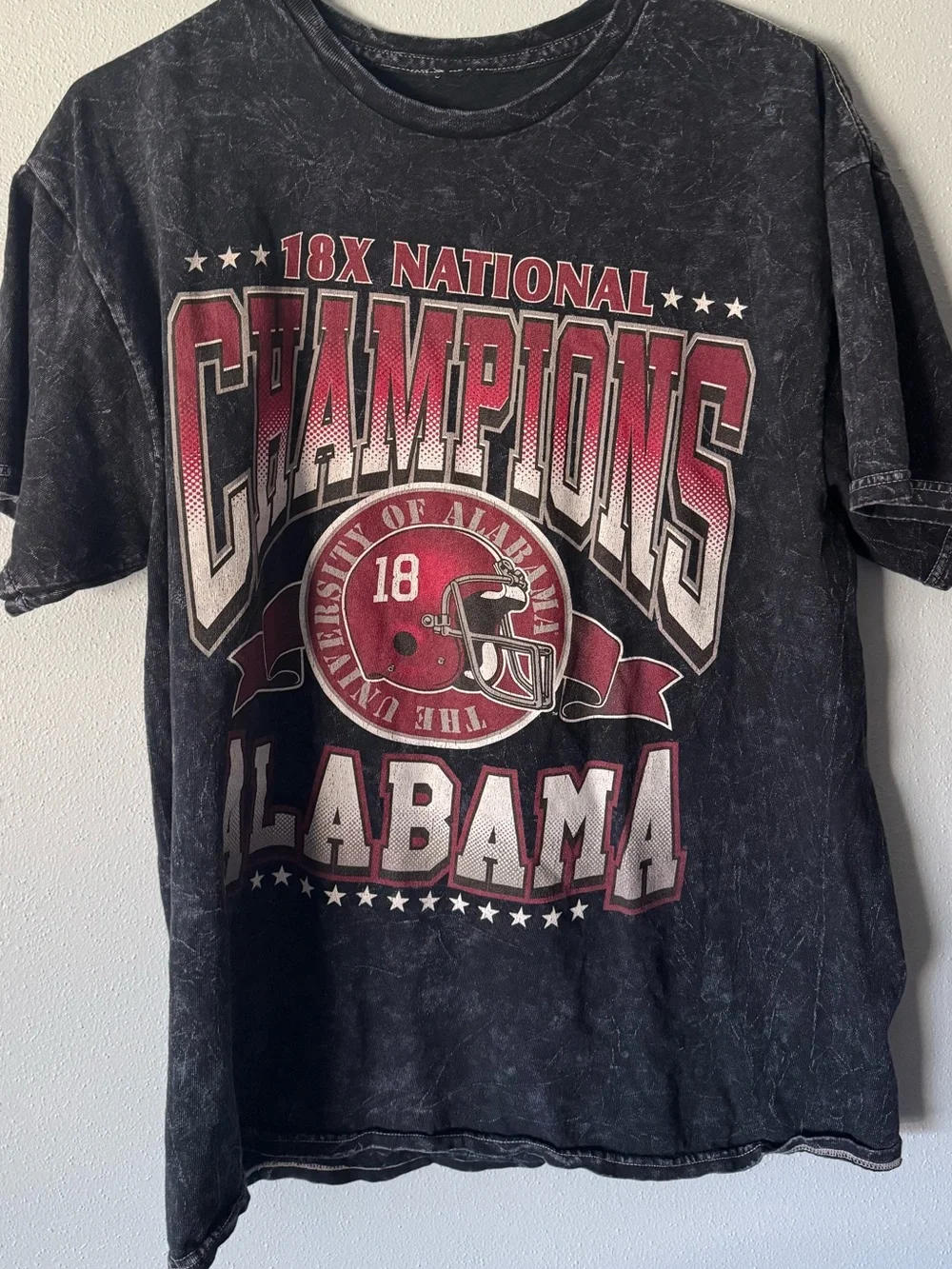 Alabama 18X National Champions Graphic Tee - Black & Crimson